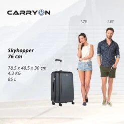 CarryOn Skyhopper 55 + 78 Set Black -Samsoni Koffers Winkel image 1015