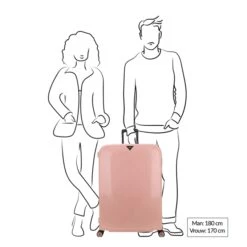 Decent Axiss-Fix 4 Wiel Trolley 78 Licht Roze 14 Decent Axiss-Fix 4 Wiel Trolley 78 Licht Roze -Samsoni Koffers Winkel image 1033