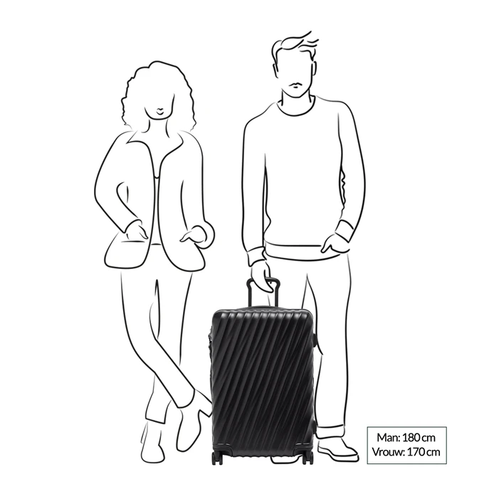 Tumi 19 Degree St EXP 4 Whl P/C Black Texture 4 Tumi 19 Degree St EXP 4 Whl P/C Black Texture - Afbeelding 2