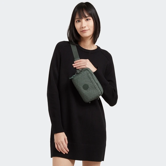 Kipling Abanu Multi Sign Green Emb 4 Kipling Abanu Multi Sign Green Emb - Afbeelding 2