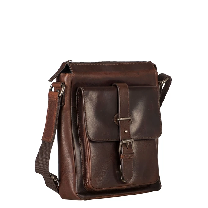 Leonhard Heyden Roma Zipped Messenger Bag S Brown 3 Leonhard Heyden Roma Zipped Messenger Bag S Brown