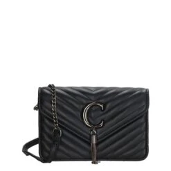 Charm London Belleville Schoudertas Zwart-zilver