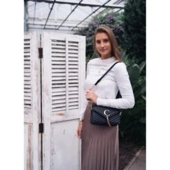 Charm London Belleville Schoudertas Zwart-zilver 11 Charm London Belleville Schoudertas Zwart-zilver -Samsoni Koffers Winkel image 2519