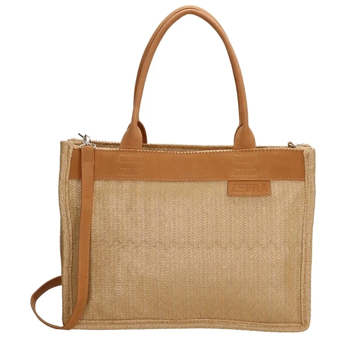 Zebra Trends Natural Bags Schoudertas Donker Natuur 3 Zebra Trends Natural Bags Schoudertas Donker Natuur