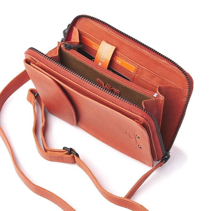 DR Amsterdam Tampa Schoudertas / Portemonnee Orange 5 DR Amsterdam Tampa Schoudertas / Portemonnee Orange - Afbeelding 3