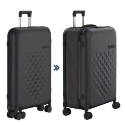Rollink Vega 360 Opvouwbare Large Koffer 4w Black