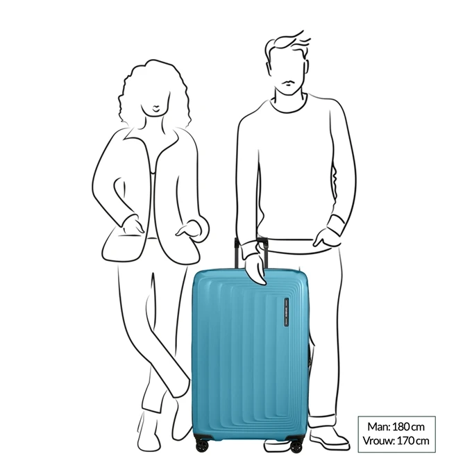 Samsonite Nuon Spinner 81 Exp Metallic Ocean Blue 4 Samsonite Nuon Spinner 81 Exp Metallic Ocean Blue - Afbeelding 2