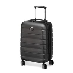 Delsey Air Armour 4 Wheel Slim Cabin Trolley 55/40 Expandable Black -Samsoni Koffers Winkel image 847