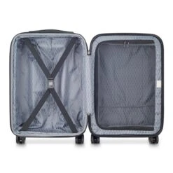 Delsey Air Armour 4 Wheel Slim Cabin Trolley 55/40 Expandable Black -Samsoni Koffers Winkel image 849