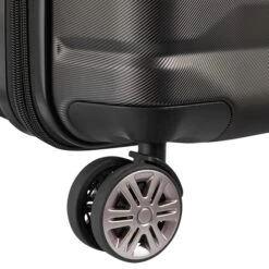 Delsey Air Armour 4 Wheel Slim Cabin Trolley 55/40 Expandable Black -Samsoni Koffers Winkel image 854