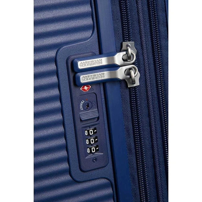 American Tourister Soundbox Spinner 67 Expandable Midnight Navy 11 American Tourister Soundbox Spinner 67 Expandable Midnight Navy - Afbeelding 9