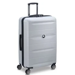 Delsey Comete+ 4 Wheel Trolley 77 Grey Argent -Samsoni Koffers Winkel image 993