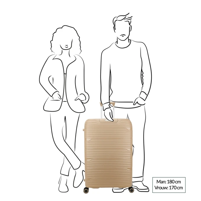 Decent Explorer Trolley 77 Champagne 4 Decent Explorer Trolley 77 Champagne - Afbeelding 2